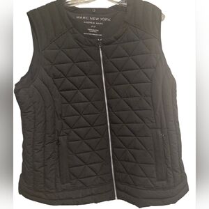 Like New Marc Jacobs Black Stretch Faux Down Vest 2X
